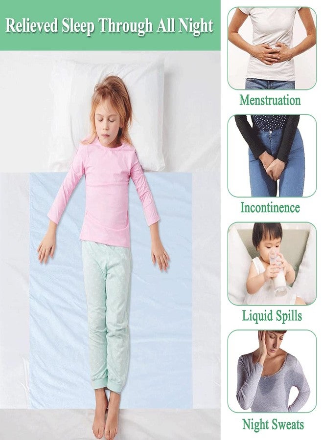 اوسا فوط سريرية لسلس البول للبالغين، فوط تبول، فوط سريرية لتحديد وضعية المريض في المستشفى، قابلة لإعادة الاستخدام، مقاومة للماء، قابلة للغسل، ملاءة سحب، فوط طبية لنقل المرضى، فوط طبية واقية للمرضى المسنين طريحي الفراش - 48 × 36 بوصة - Image 5